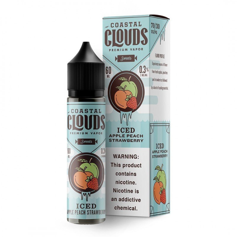 Iced Apple Peach Strawberry by Coastal Clouds 60ml