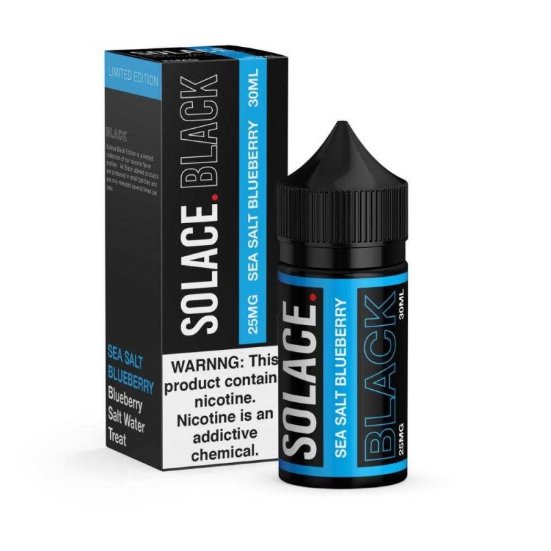 SOLACE BLACK | Sea Salt Blueberry 30ML eLiquid *CL...