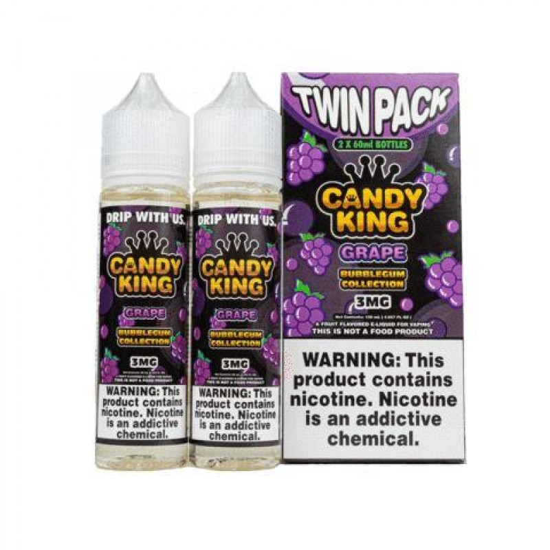 Grape by Candy King Bubblegum 120ml