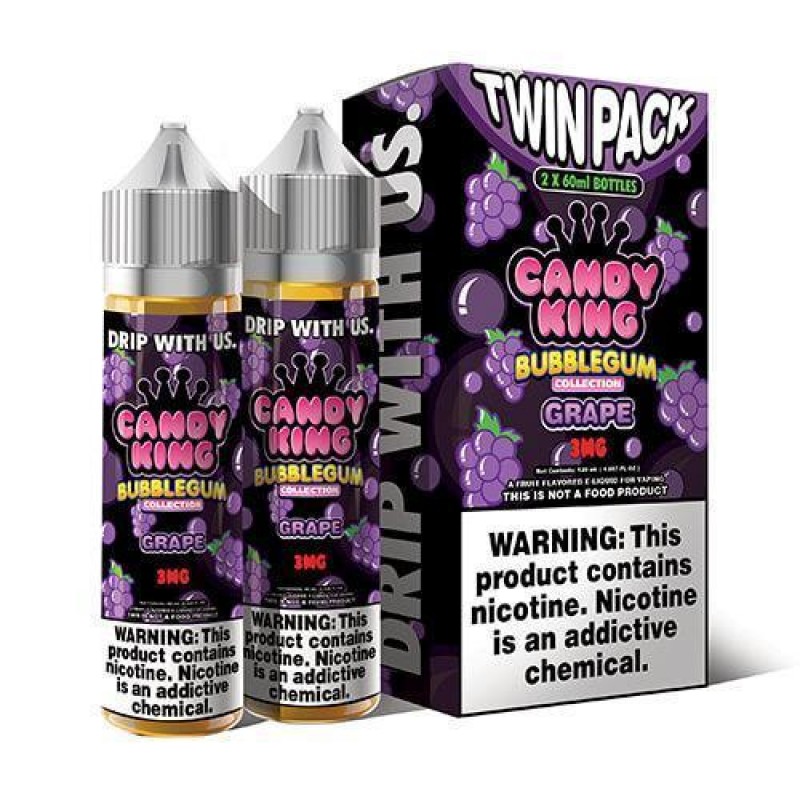 Grape by Candy King Bubblegum 120ml