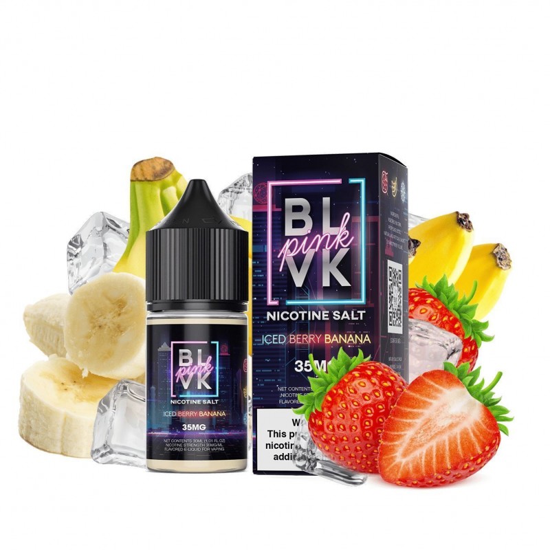 Strawberry Banana Ice (Iced Berry Banana) by BLVK Pink Salt Series 30ml