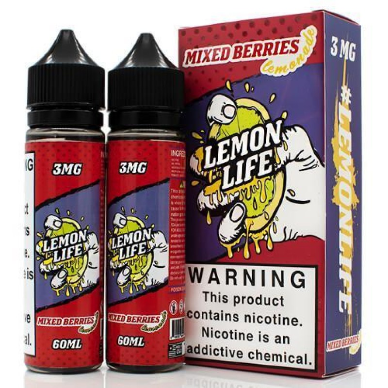 Mixed Berries Lemonade by Lemon Life E-Liquid 120m...