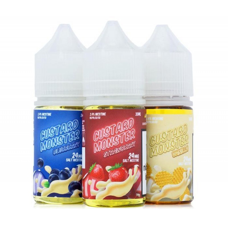 Strawberry Custard by Custard Monster Salts 30ml