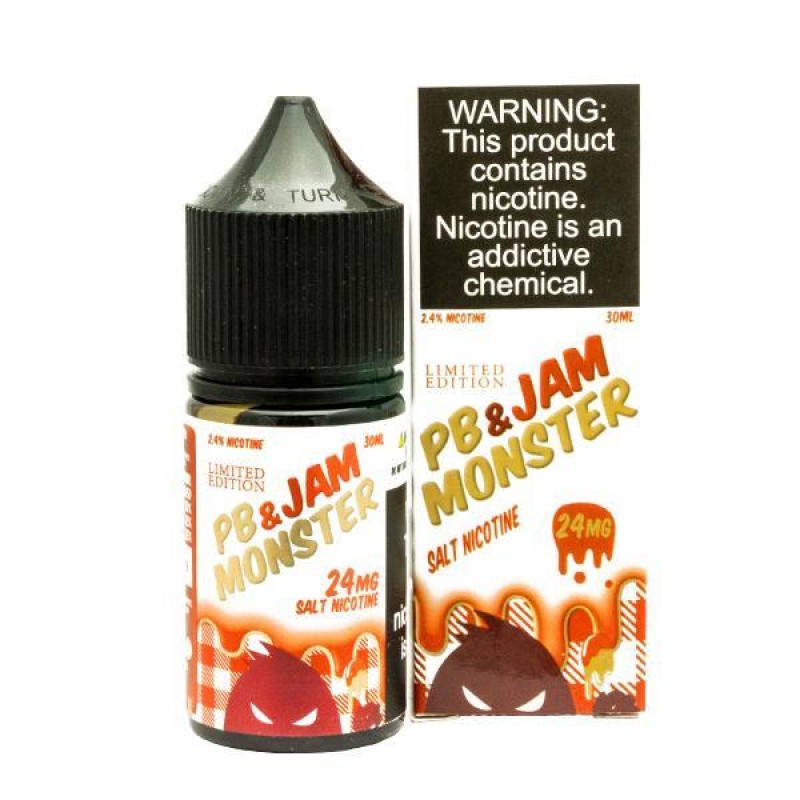 Strawberry PB & J by Jam Monster Salts Series ...