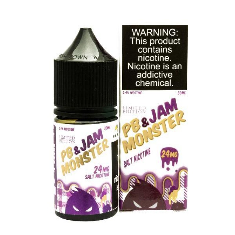 PB & Jam Grape by Jam Monster Salt Nicotine 30...