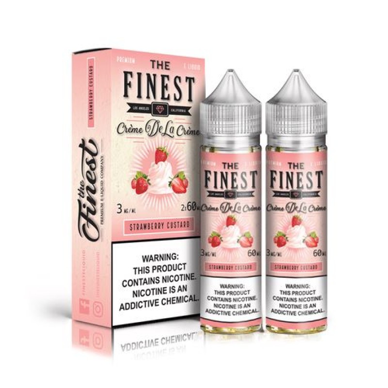 Strawberry Custard by Finest Creme De La Creme 120ML