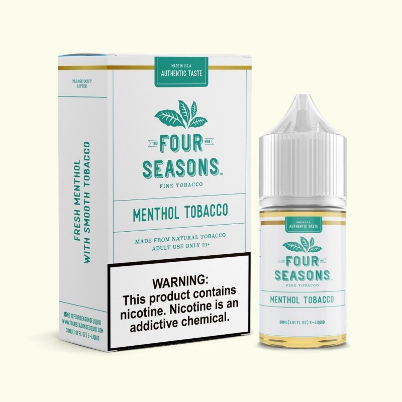 Menthol Tobacco by Four Seasons Free Base 30ML