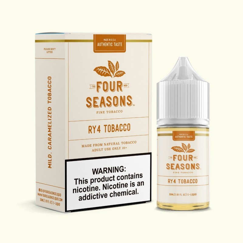 RY4 Tobacco by Four Seasons Free Base 30ML