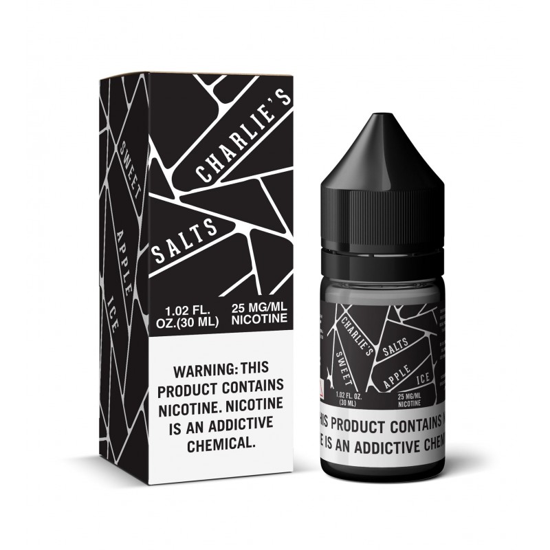 CHARLIE'S SALTS | Black - Sweet Apple Ice 30ML...