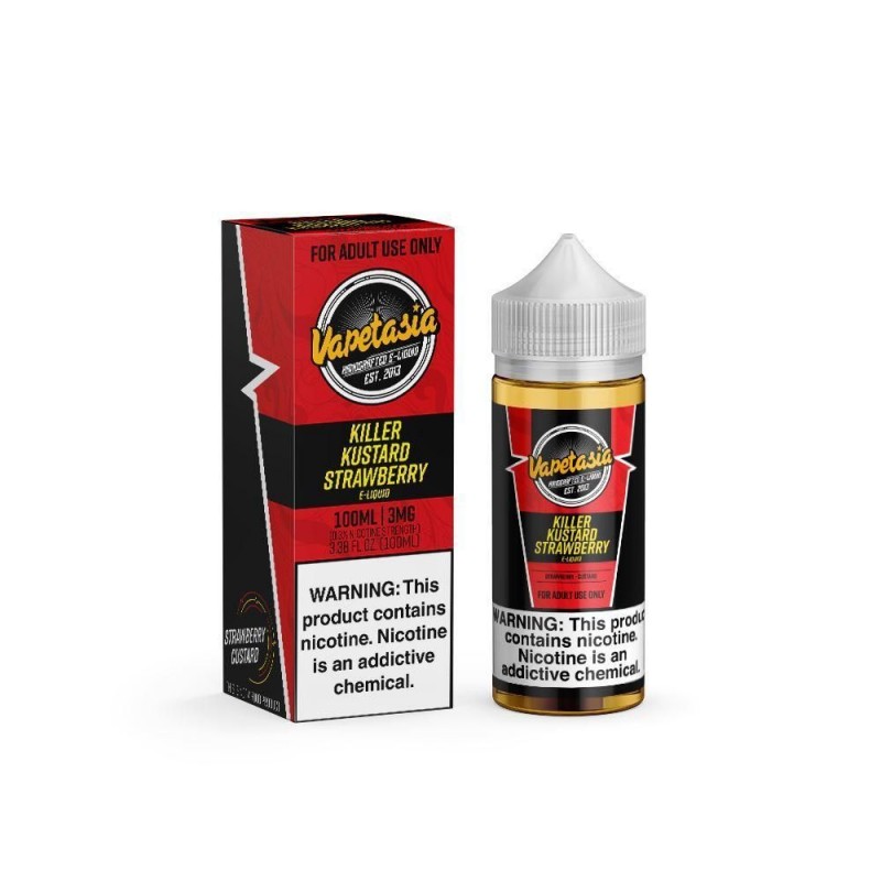 Vapetasia 100mL - Killer Kustard Strawberry 00mg