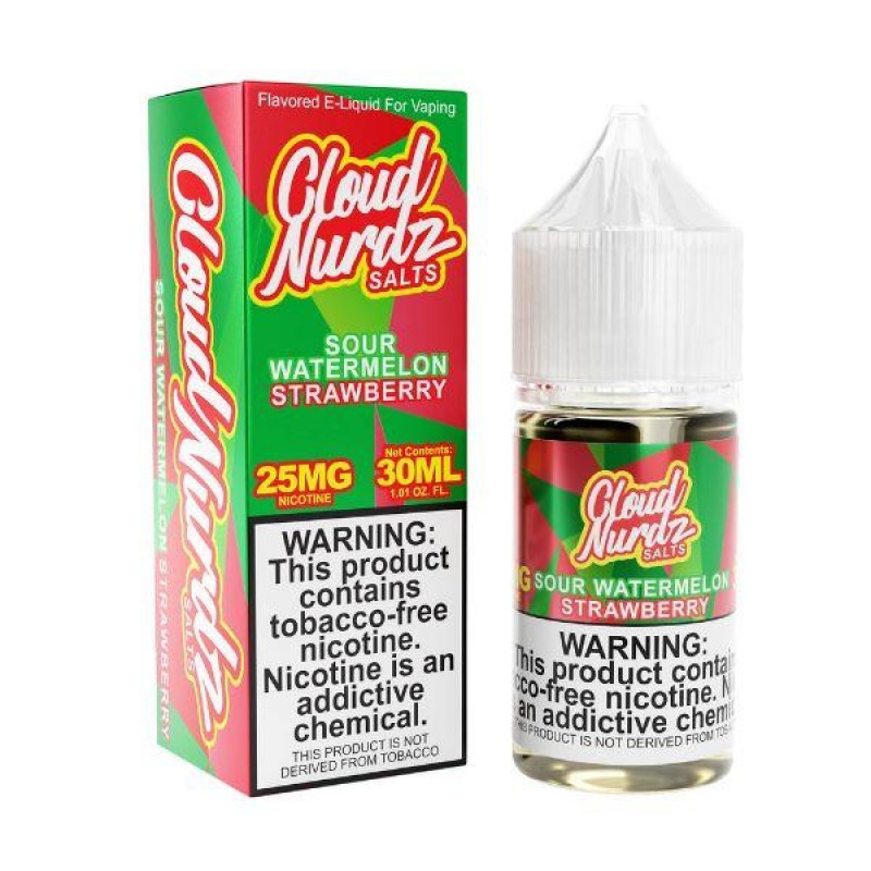 Sour Watermelon Strawberry by Cloud Nurdz TFN Salt...