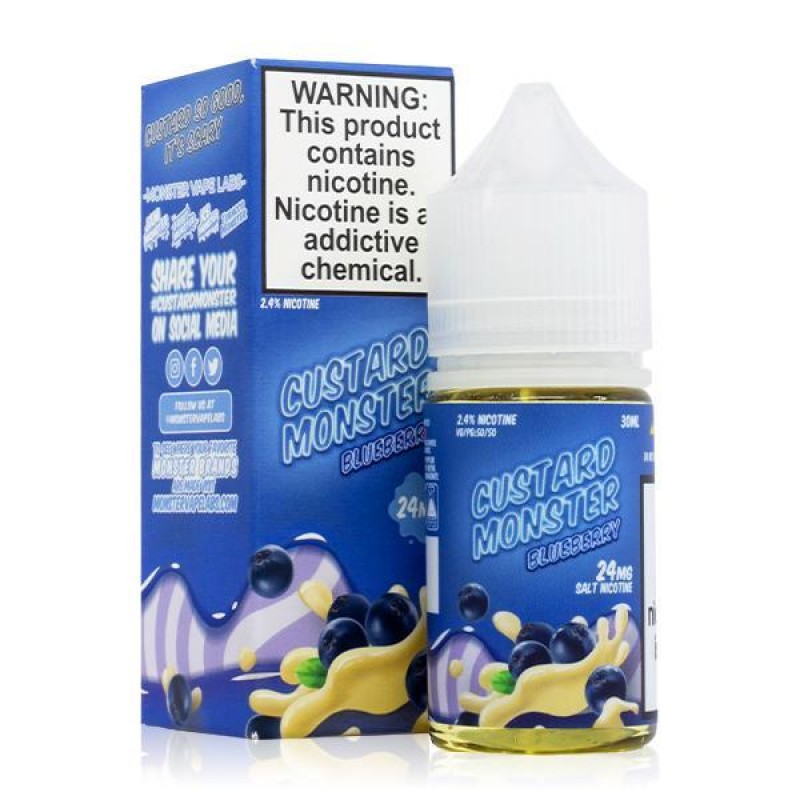 Blueberry Custard by Custard Monster Salts 30ml