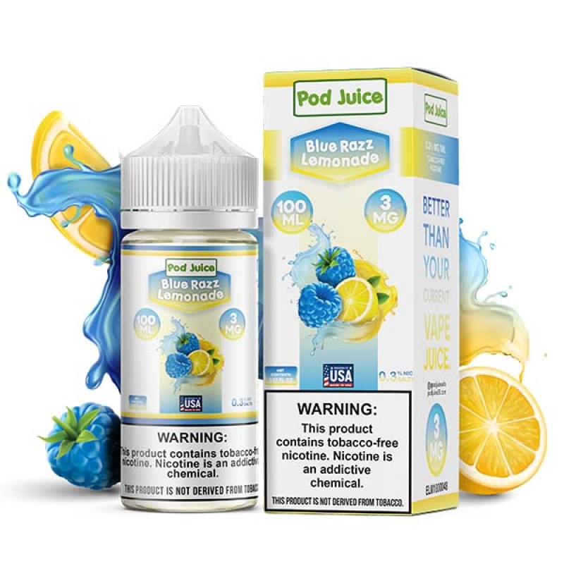 Blue Razz Lemonade by Pod Juice TFN Series 100mL