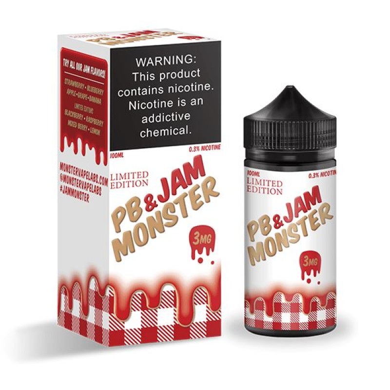 Strawberry PB&J by Jam Monster E-Liquid