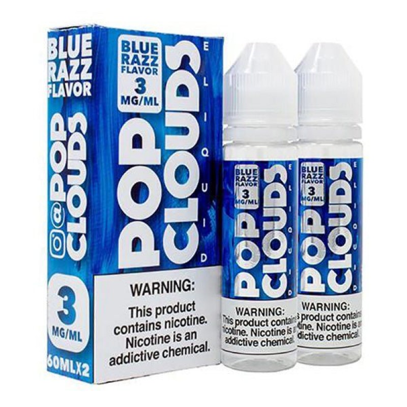 Blue Razz by Pop Clouds TFN E-Liquid (x2 60mL) 120...