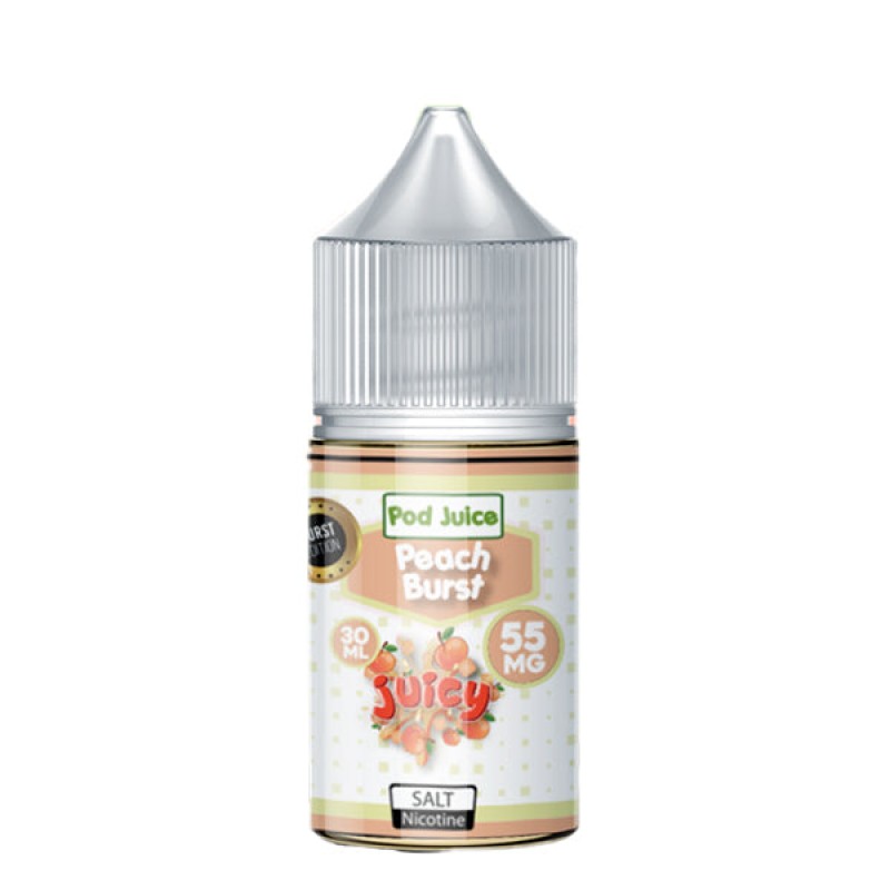 Peach Burst Salt by Pod Juice E-Liquid 30mL