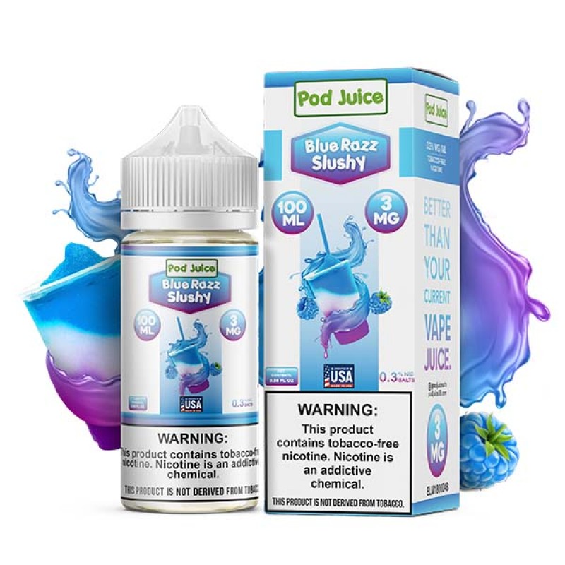 Blue Razz Slushy by Pod Juice TFN Series 100mL