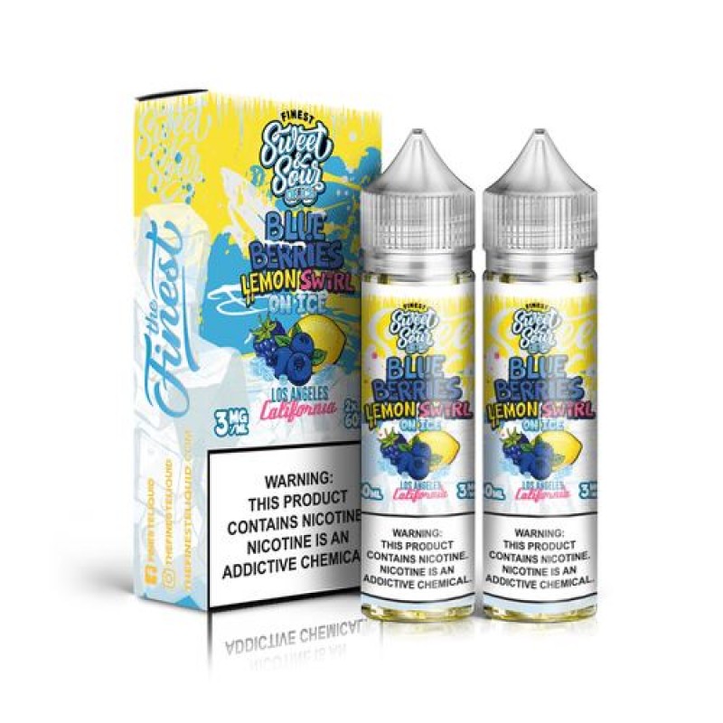 Blue Berries Lemon Swirl On Ice by Finest Sweet & Sour 120ML