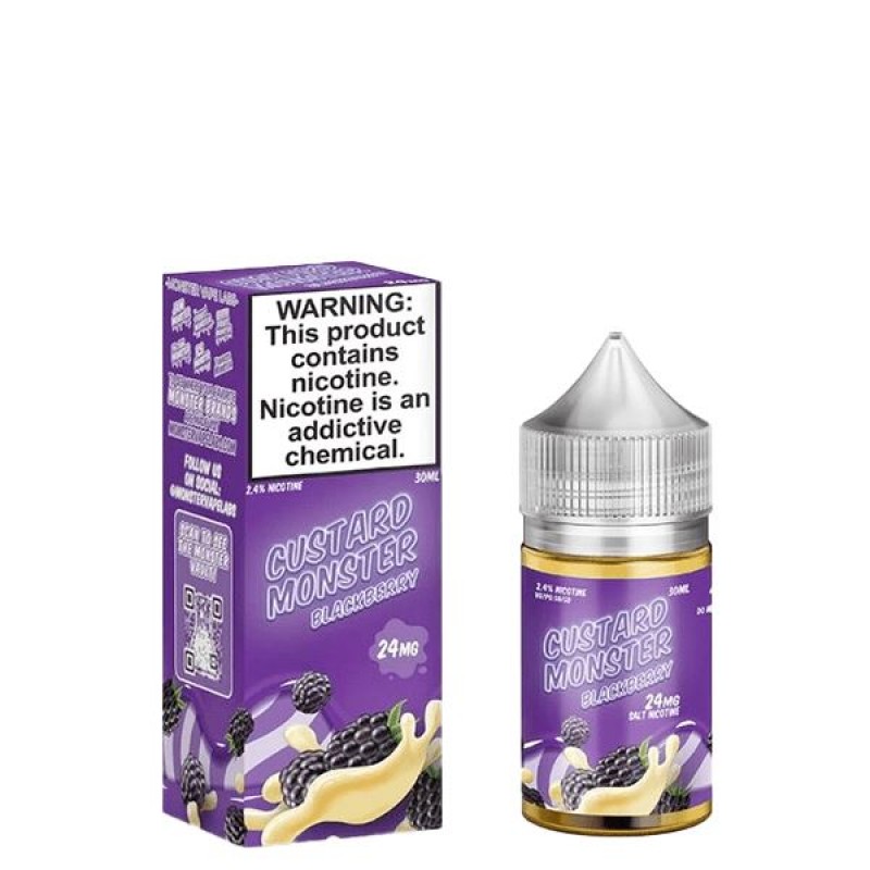 Blackberry By Custard Monster Salts E-Liquid