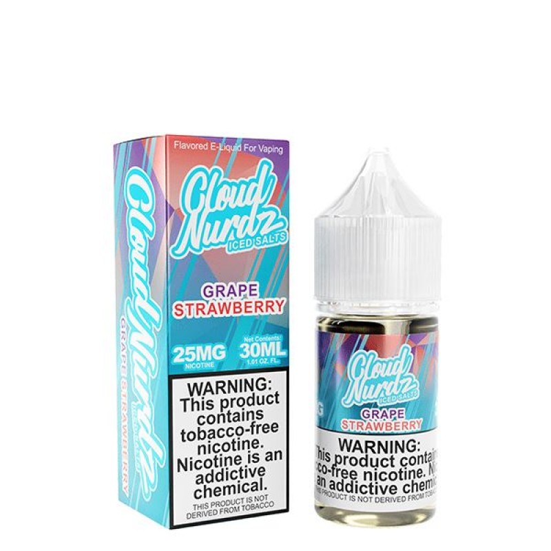 Iced Grape Strawberry by Cloud Nurdz TFN Salts E-L...