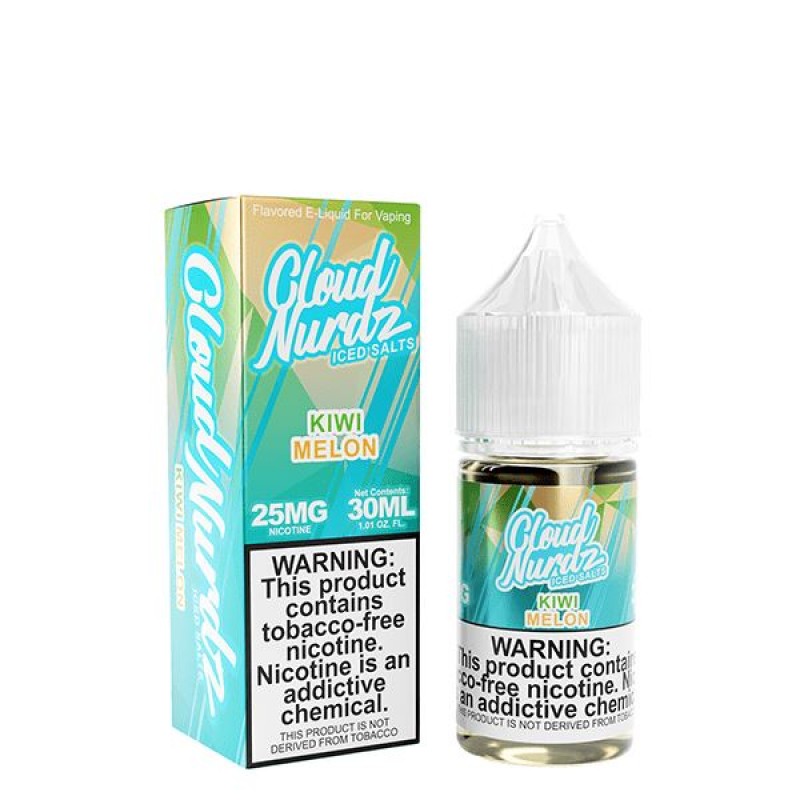 Iced Kiwi Melon by Cloud Nurdz TFN Salts E-Liquid ...