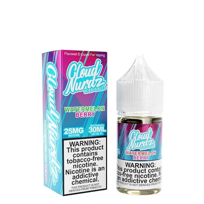 Iced Watermelon Berry by Cloud Nurdz TFN Salts E-L...