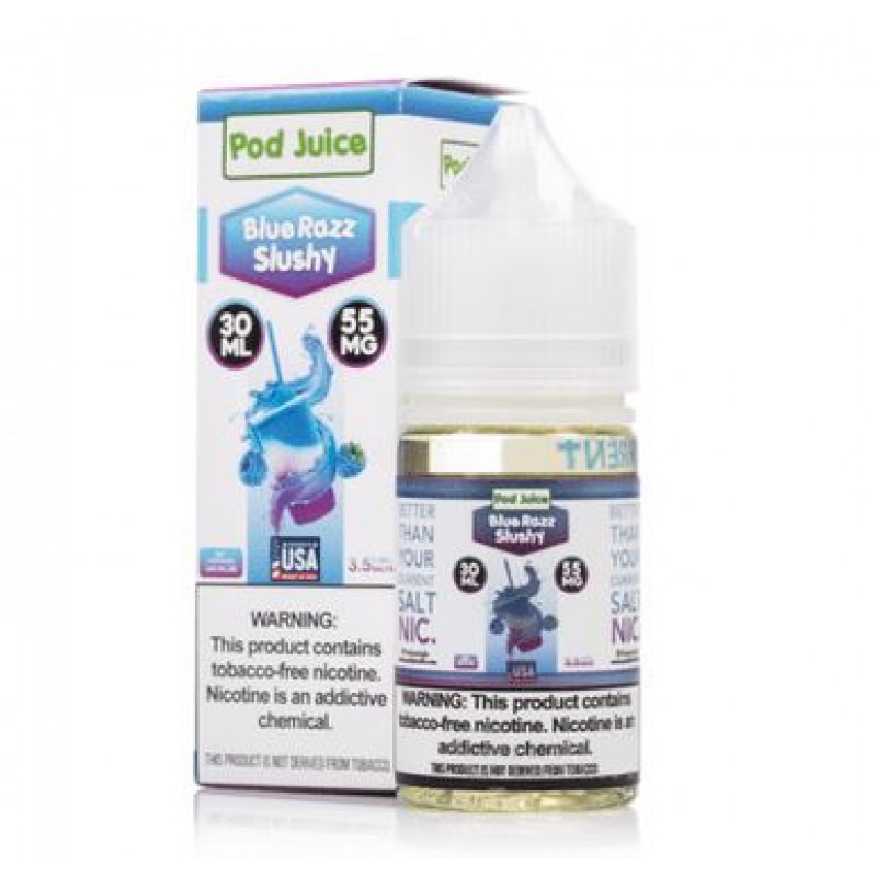 Blue Razz Slushy by Pod Juice Salts Series 30ml