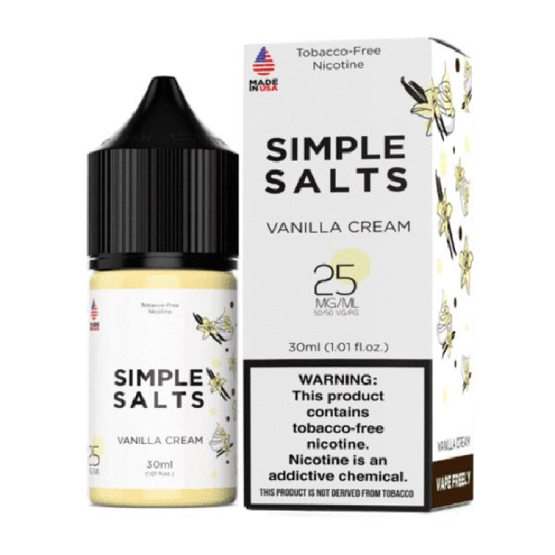 Vanilla Cream by Simple Salts E-Liquid