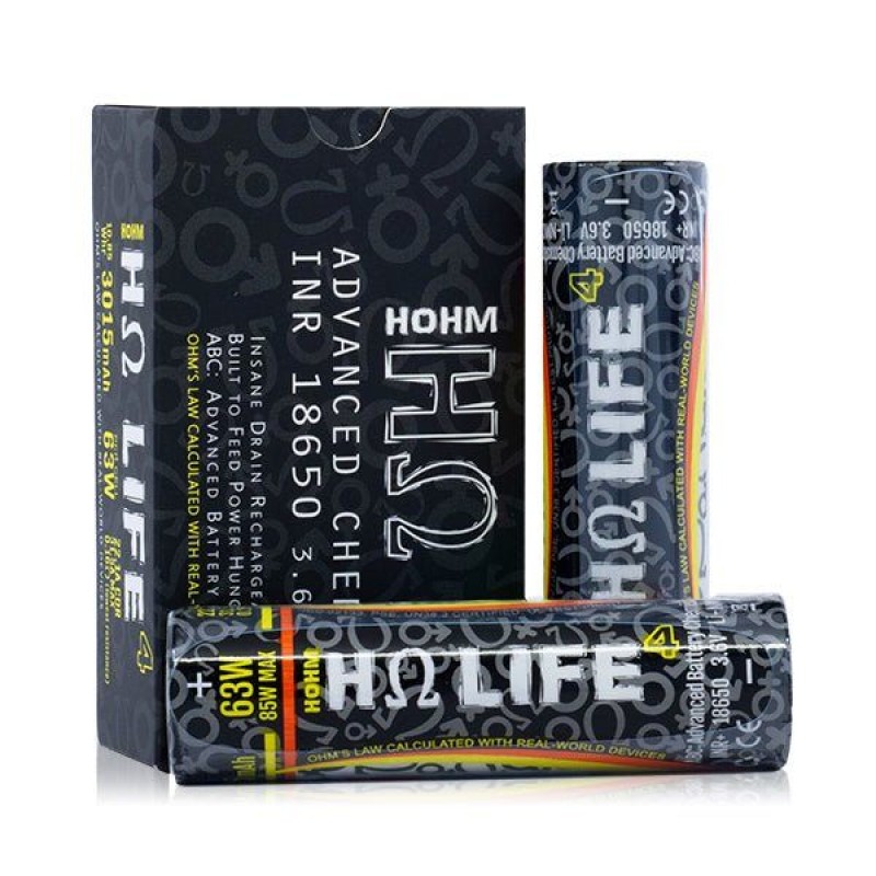 Hohm Tech Hohm Life 18650 Battery | 3015mAh | 22.1A | 2-Pack