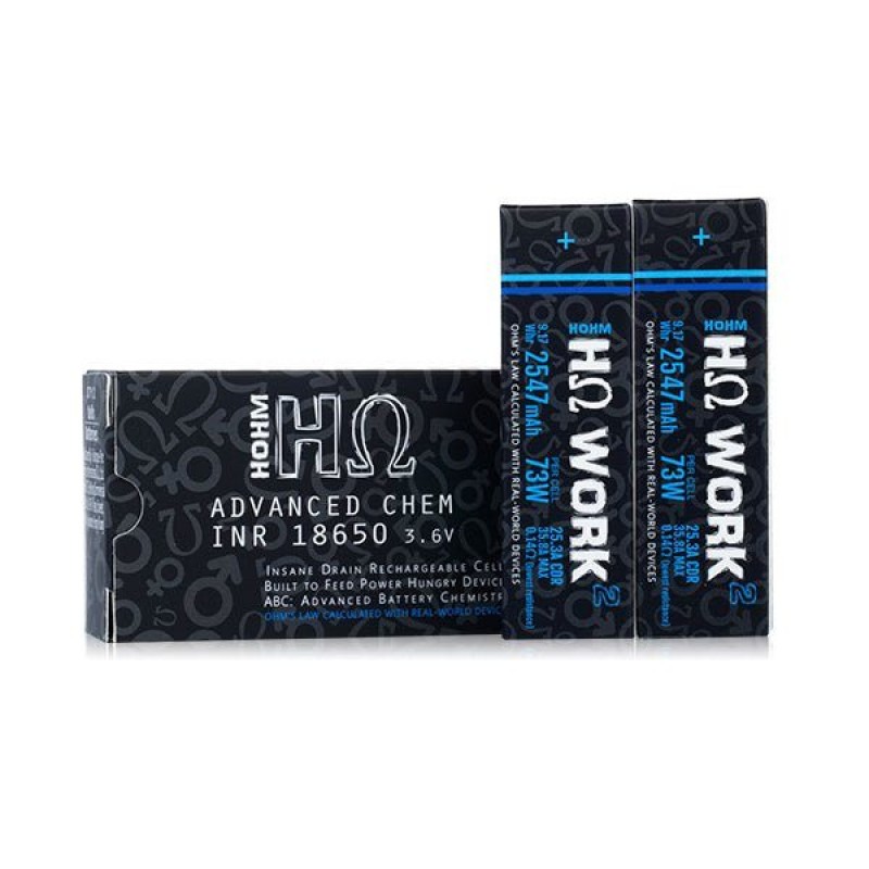 Hohm Tech Hohm Work 18650 Battery | 2547mAh | 25.3...