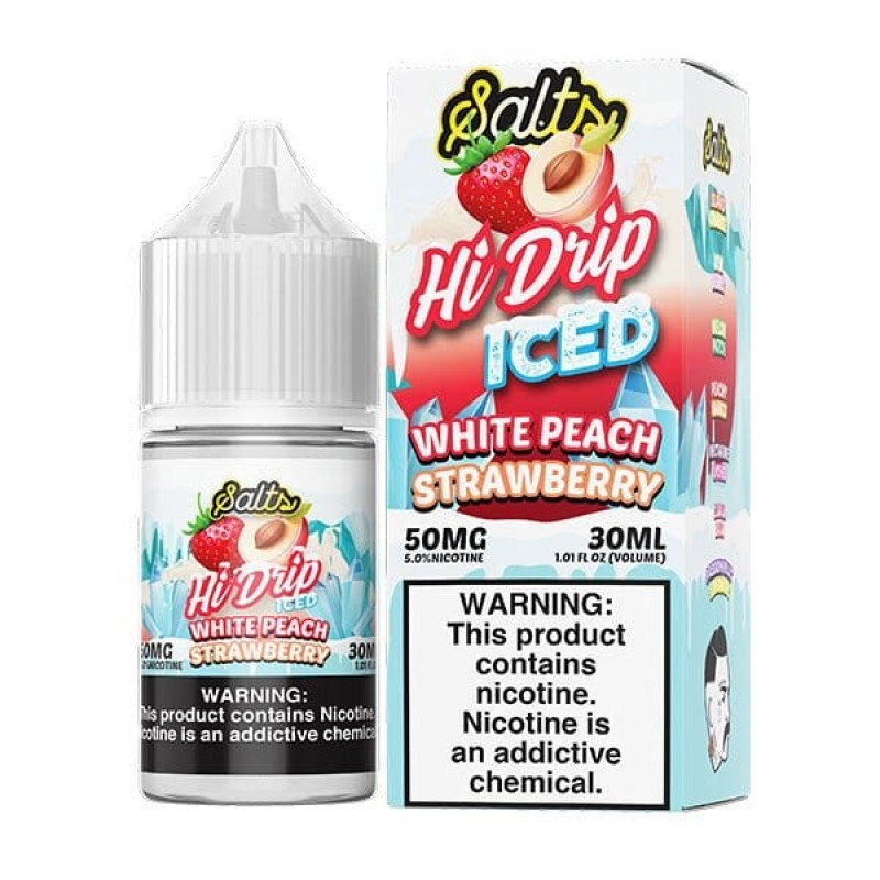 White Peach Strawberry ICED by Hi-Drip Salts 30ml