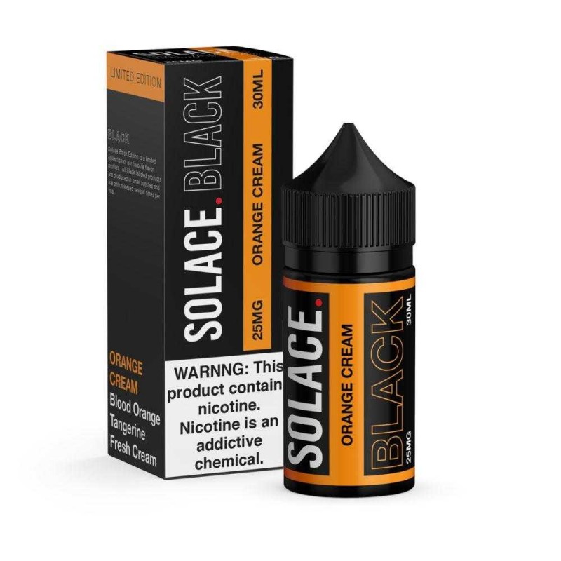 SOLACE BLACK | Orange Cream 30ML eLiquid *CLEARANC...