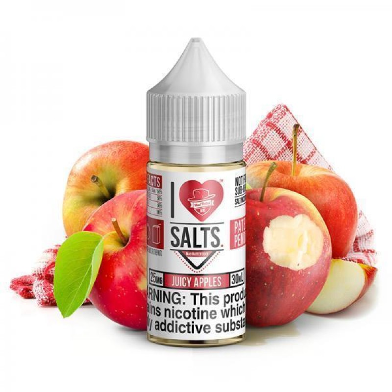 Juicy Apples Salt by Mad Hatter EJuice 30ml