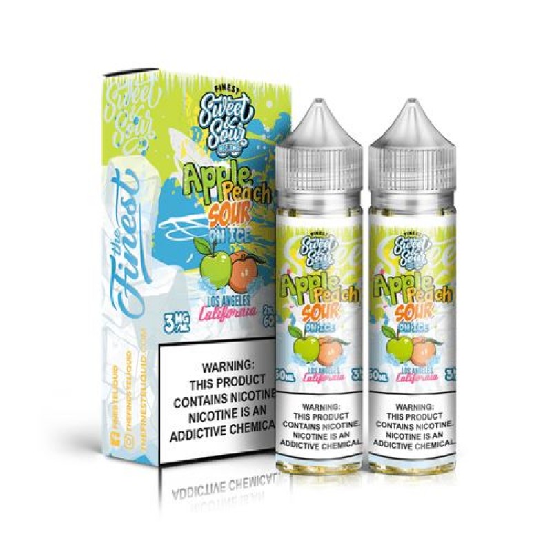 Apple Peach Sour On Ice by Finest Sweet & Sour 120ml