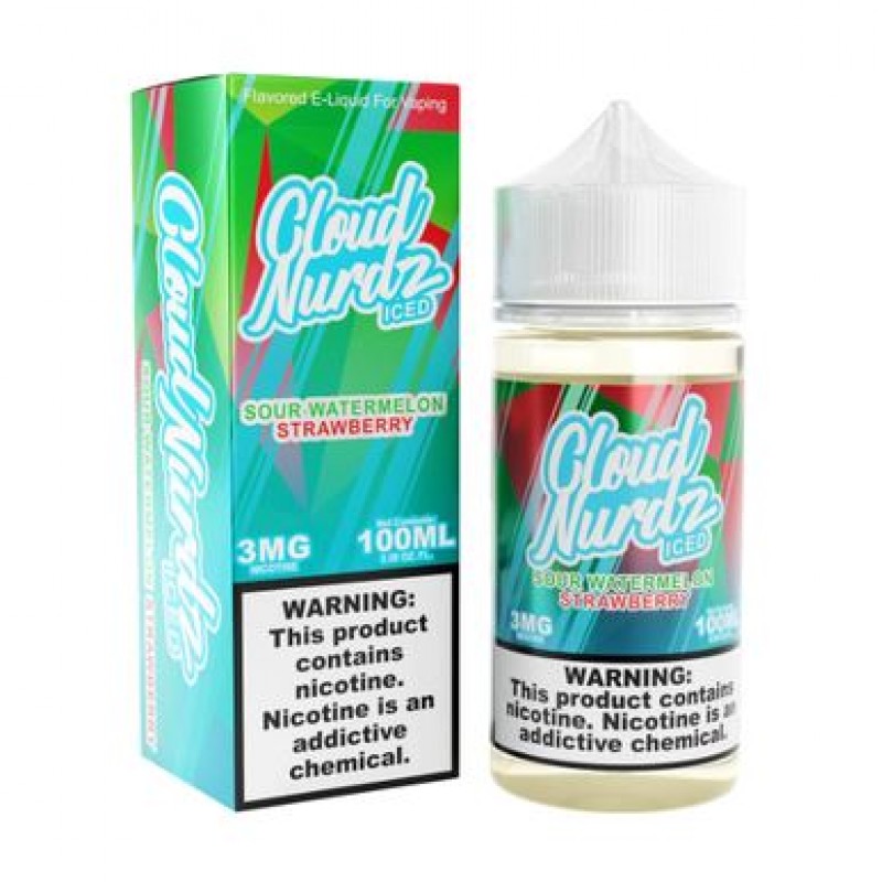 Sour Watermelon Strawberry Iced by Cloud Nurdz TFN...