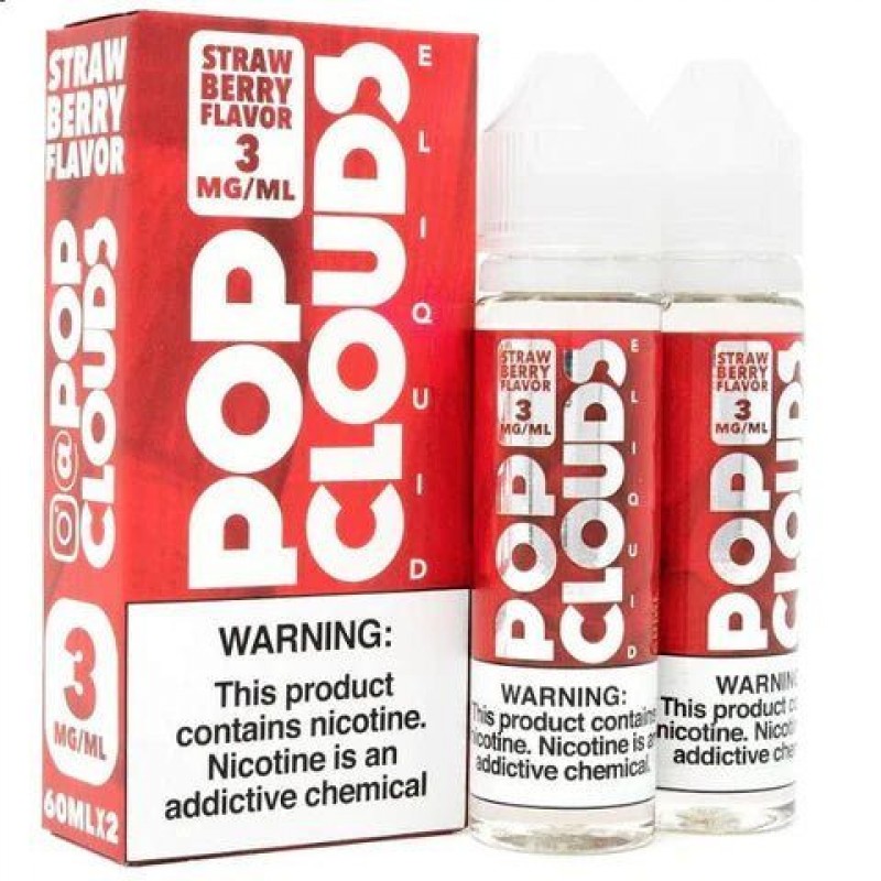 Strawberry (x2 60 mL) by Pop Clouds TFN E-Liquid