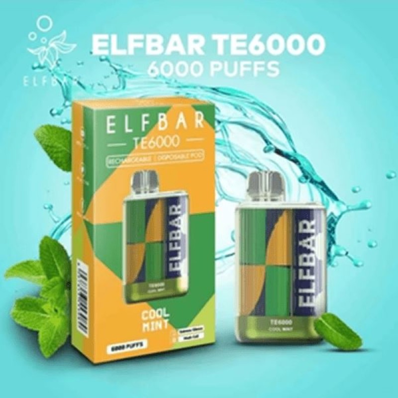 Elf Bar TE6000 Disposable | 6000 Puffs | 14mL | 50mg