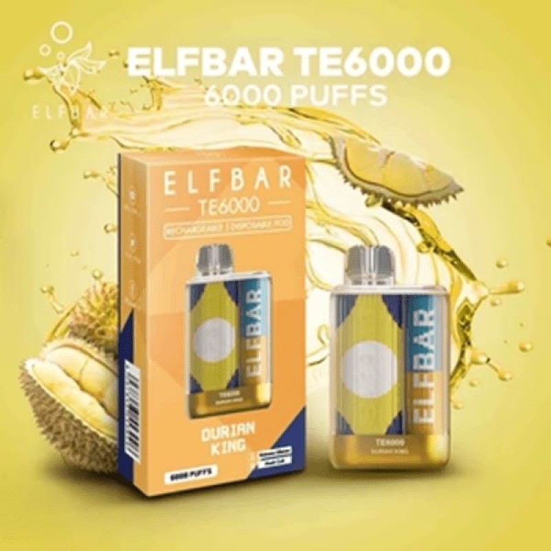 Elf Bar TE6000 Disposable | 6000 Puffs | 14mL | 50mg