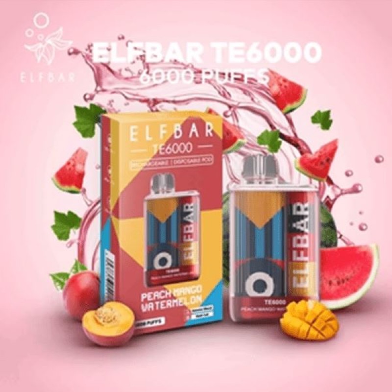 Elf Bar TE6000 Disposable | 6000 Puffs | 14mL | 50mg