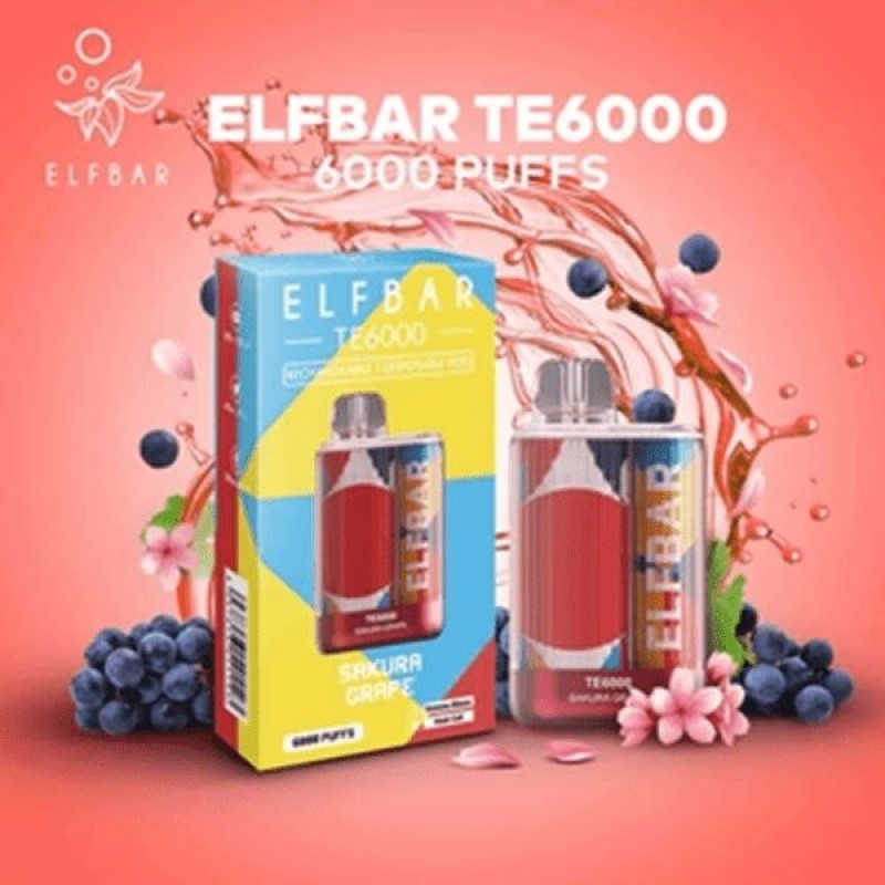 Elf Bar TE6000 Disposable | 6000 Puffs | 14mL | 50mg