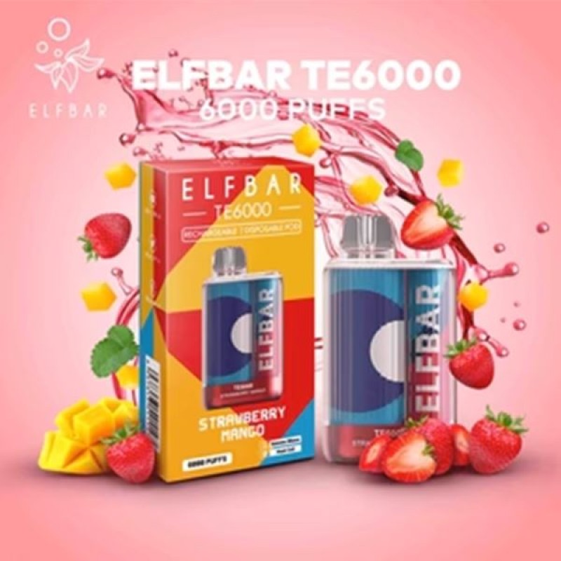 Elf Bar TE6000 Disposable | 6000 Puffs | 14mL | 50mg