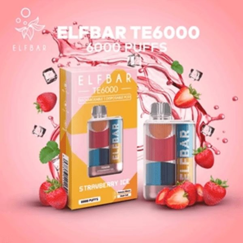 Elf Bar TE6000 Disposable | 6000 Puffs | 14mL | 50mg