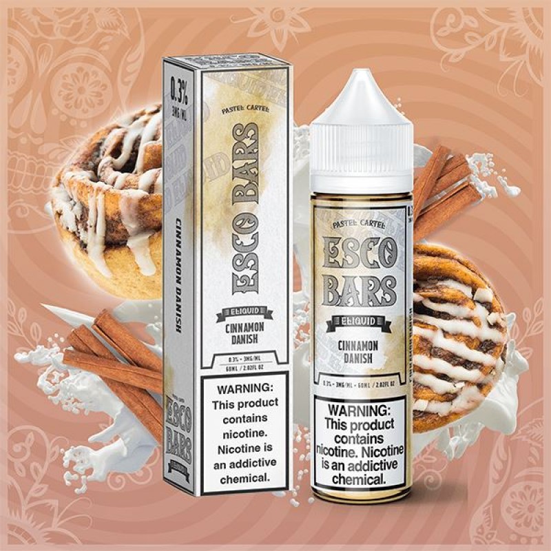 Cinnamon Danish by Esco Bars Eliquid 60mL